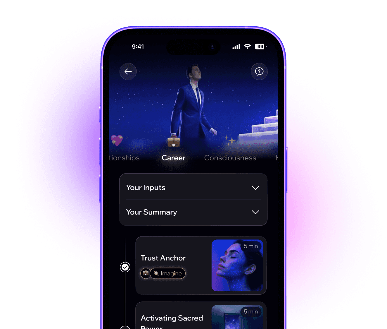 Superconscious career screen