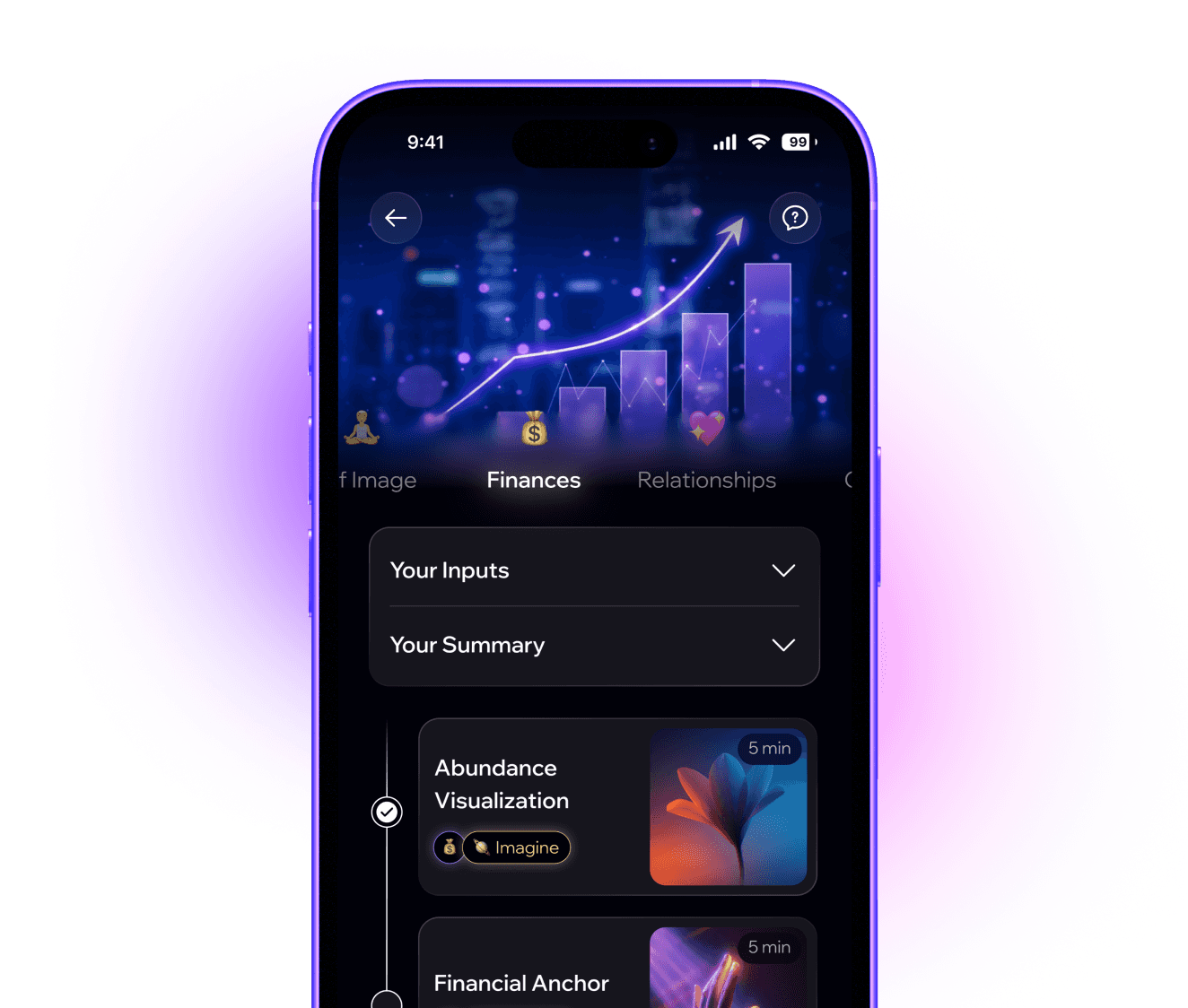 Superconscious finances screen