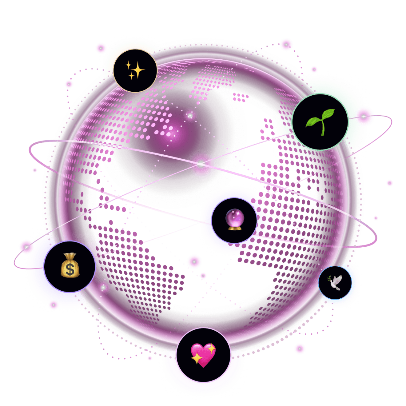 Global consciousness illustration